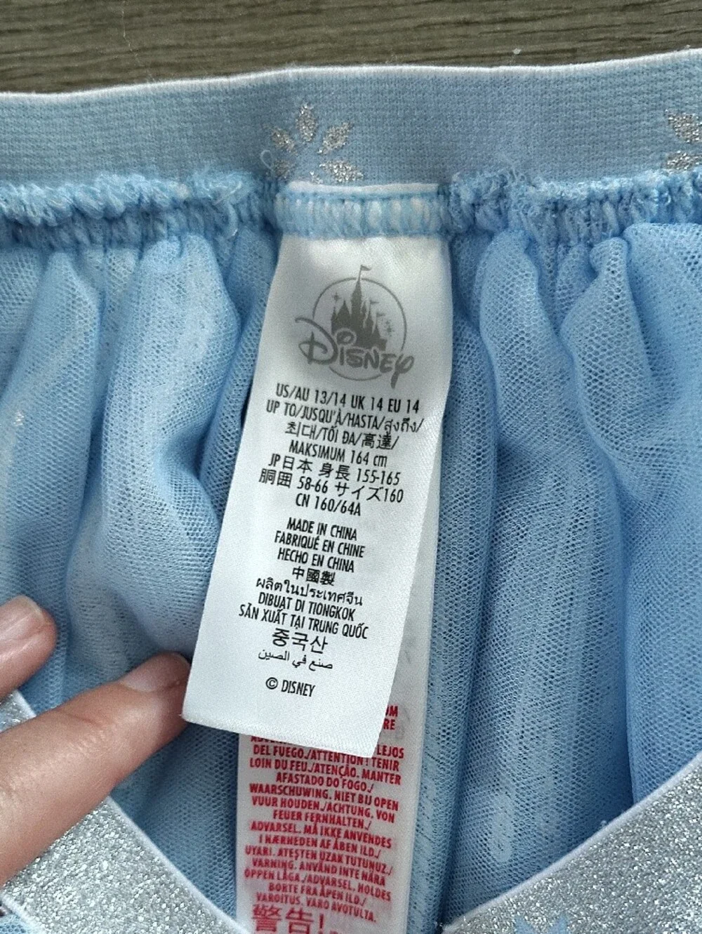 Disney Store Elsa Dance Leotard With Tutu Size 13/14